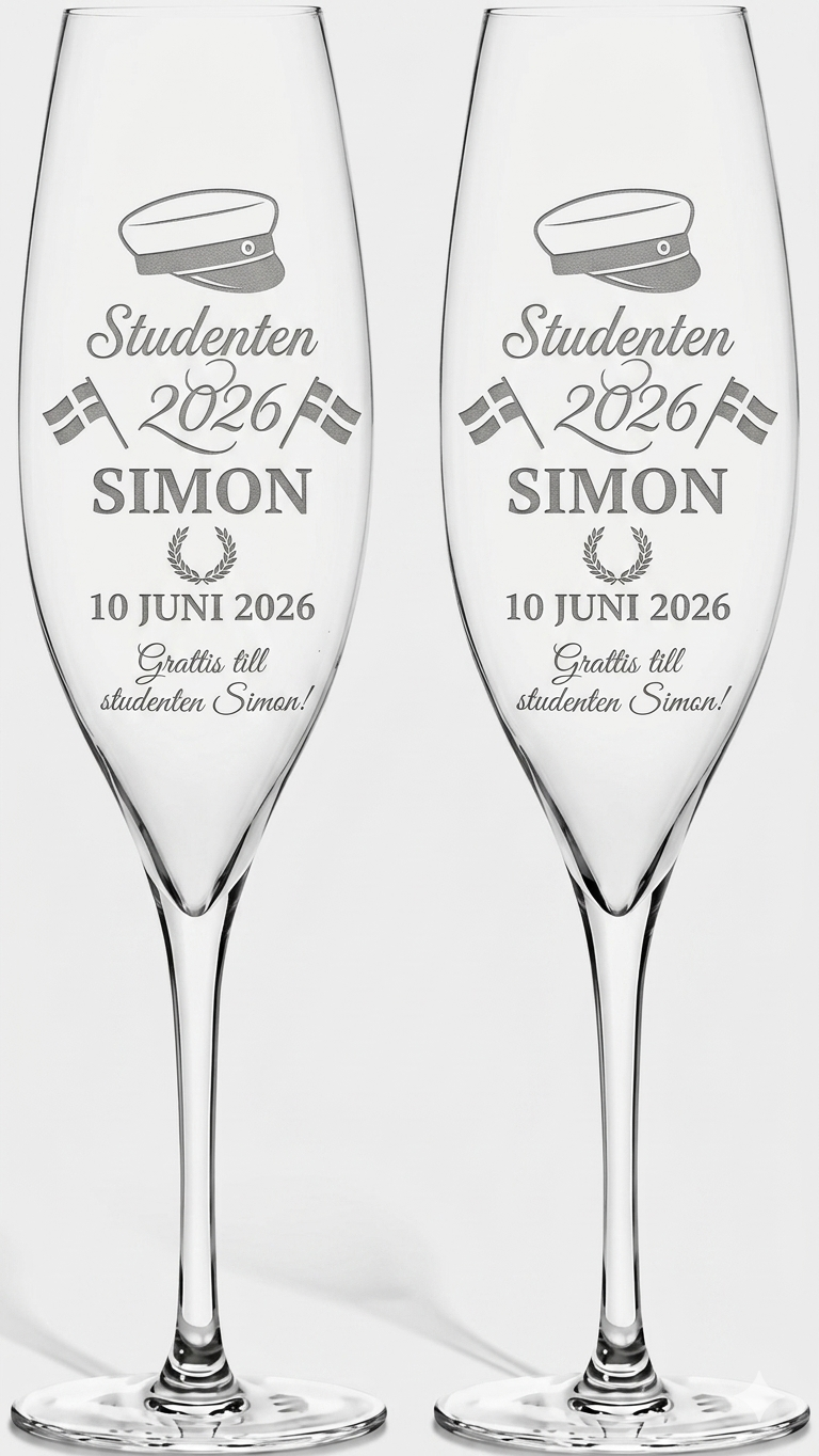 Graverade Glas