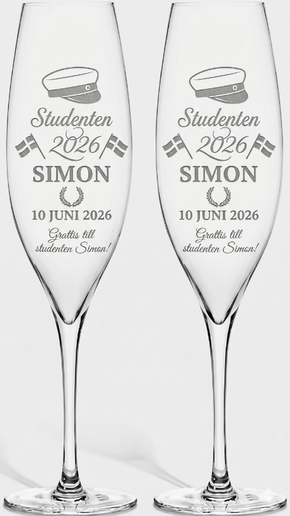 Graverade Glas