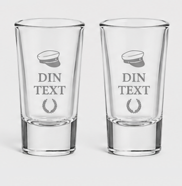 Graverade Snaps Glas 4-pack